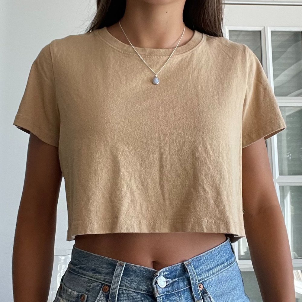 Urban Outfitters Tan Crop Top